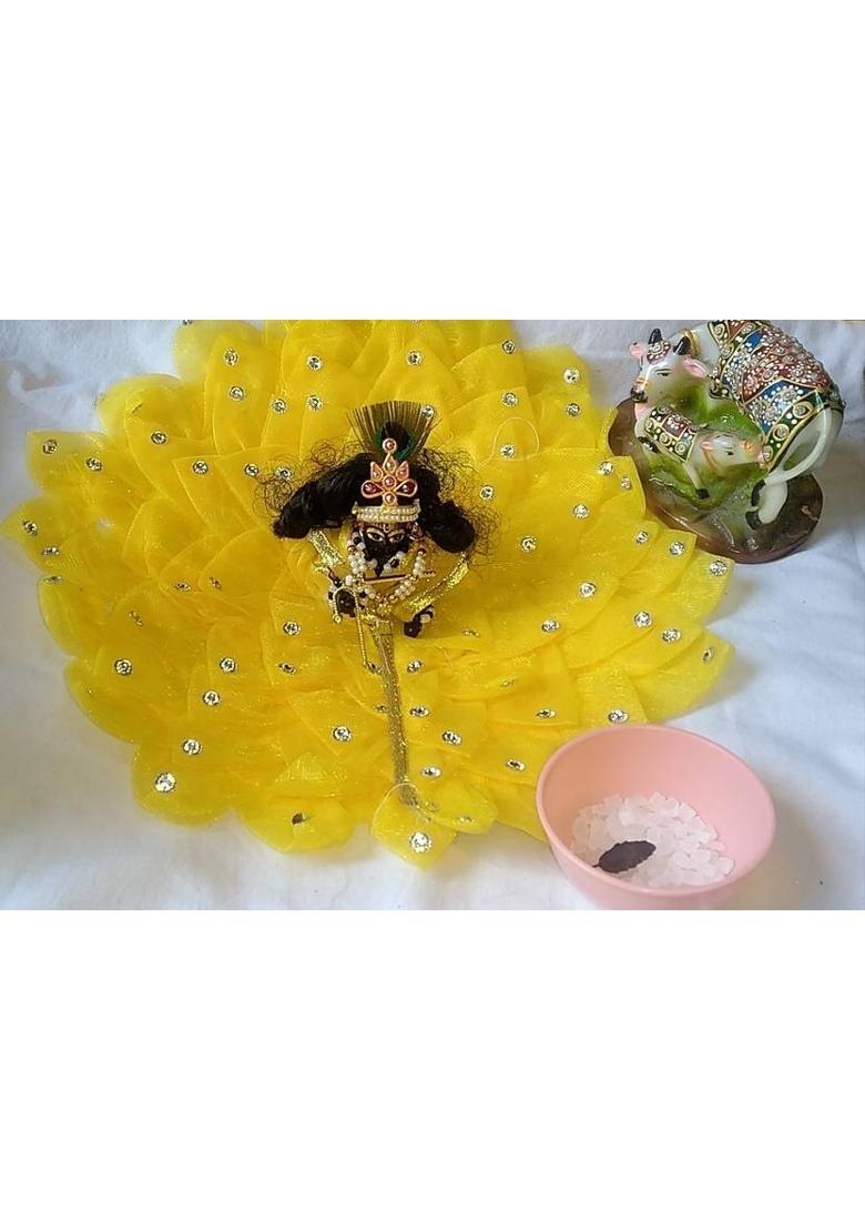 Chandana Enterprises Shringar Ornaments, Deity Ornaments, Laddu Gopal Ji ki Jewellery Set Deity Ornament&nbsp;&nbsp;(Laddu Gopal Ji, Banke Bihari Ji/Lord Krishna /Kanha Ji) - Indya