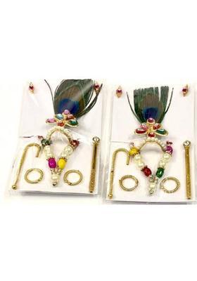 SPSStore Designer Mukut Set Deity Ornament&nbsp;&nbsp;(Thakur ji, Bal Gopal, Mata Rani)