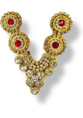 VANDITA CREATIONS Mala for God Idols, Murti, Photo Frames with strap for Adjusting Height, Premium Deity Ornament&nbsp;&nbsp;(Size 6 cm, Laddu Gopal, Ganesh Ji, Matarani, Lakshmi Ji & All God Idols, Pack of 1)