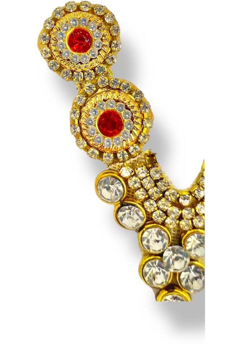 VANDITA CREATIONS Mala for God Idols, Murti, Photo Frames with strap for Adjusting Height, Premium Deity Ornament&nbsp;&nbsp;(Size 6 cm, Laddu Gopal, Ganesh Ji, Matarani, Lakshmi Ji & All God Idols, Pack of 1) - Indya