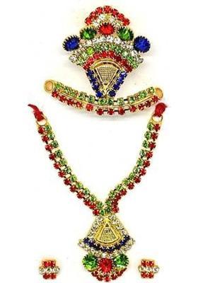 Shilpi Crafts Laddu Gopal ji Beautiful Shringar set Multicolor Deity Ornament&nbsp;&nbsp;(Laddu Gopal)