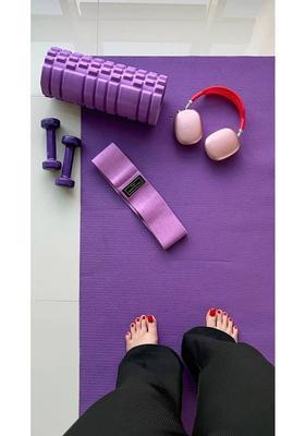 SHANVI ENTERPRISES PURPLE Yoga Mat | Unisex | Ideal for Home, Gym, Meditation & Floor Exercises Purple 6 mm Yoga Mat