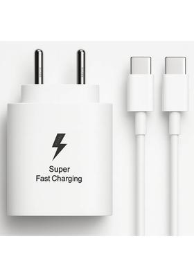 RoarX 25 W Quick Charge 3 A Wall Charger for Mobile&nbsp;&nbsp;(Super Fast Charging, Compatible for Galaxy A14 5G & Other Devices, White)