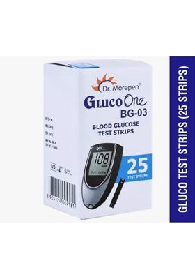 Dr. Morepen BG-03 Blood Glucose Test Strips 25 Glucometer Strips