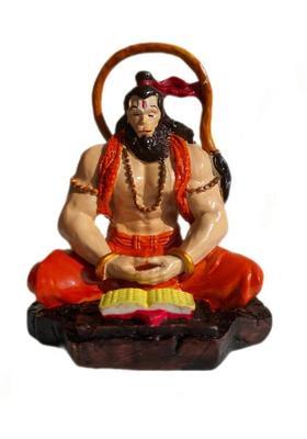 KRISHNANCHAL CREATION Book Hanuman Ji Decorative Showpiece - 10 cm&nbsp;&nbsp;(Resin, Multicolor)