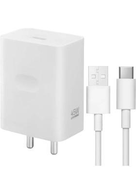 OPPO 45 W SuperVOOC 4 A Wall Charger for Mobile with Detachable Cable&nbsp;&nbsp;(White, Cable Included)