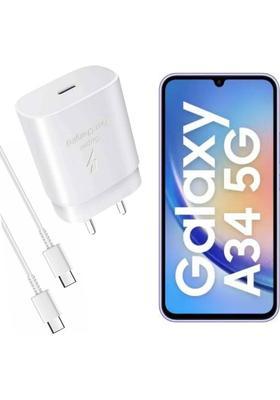 MAK 25 W Supercharge 3.1 A Wall Charger for Mobile with Detachable Cable&nbsp;&nbsp;(Compatible for Galaxy A34 5G & Other Devices, White, Cable Included)