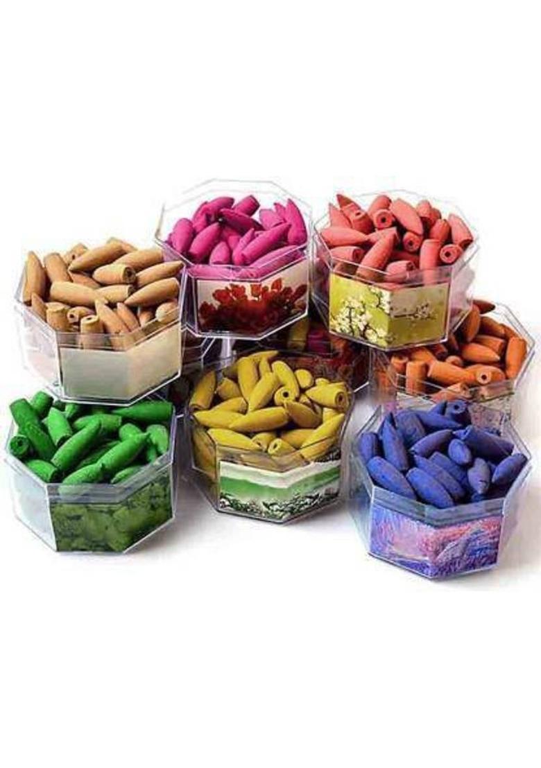 The Craft Store Buddha Smoke Fountain/Incense Burner/Backflow Incense/Idol Gift Item/Gift Item with Free 10 Smoke Back Flow Scented Cone Incense Polyresin Incense Holder&nbsp;&nbsp;(Multicolor) - Indya