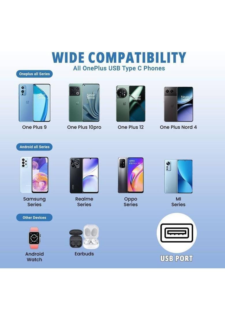 MAK 80 W SuperVOOC 6 A Wall Charger for Mobile with Detachable Cable&nbsp;&nbsp;(White, Cable Included) - Indya