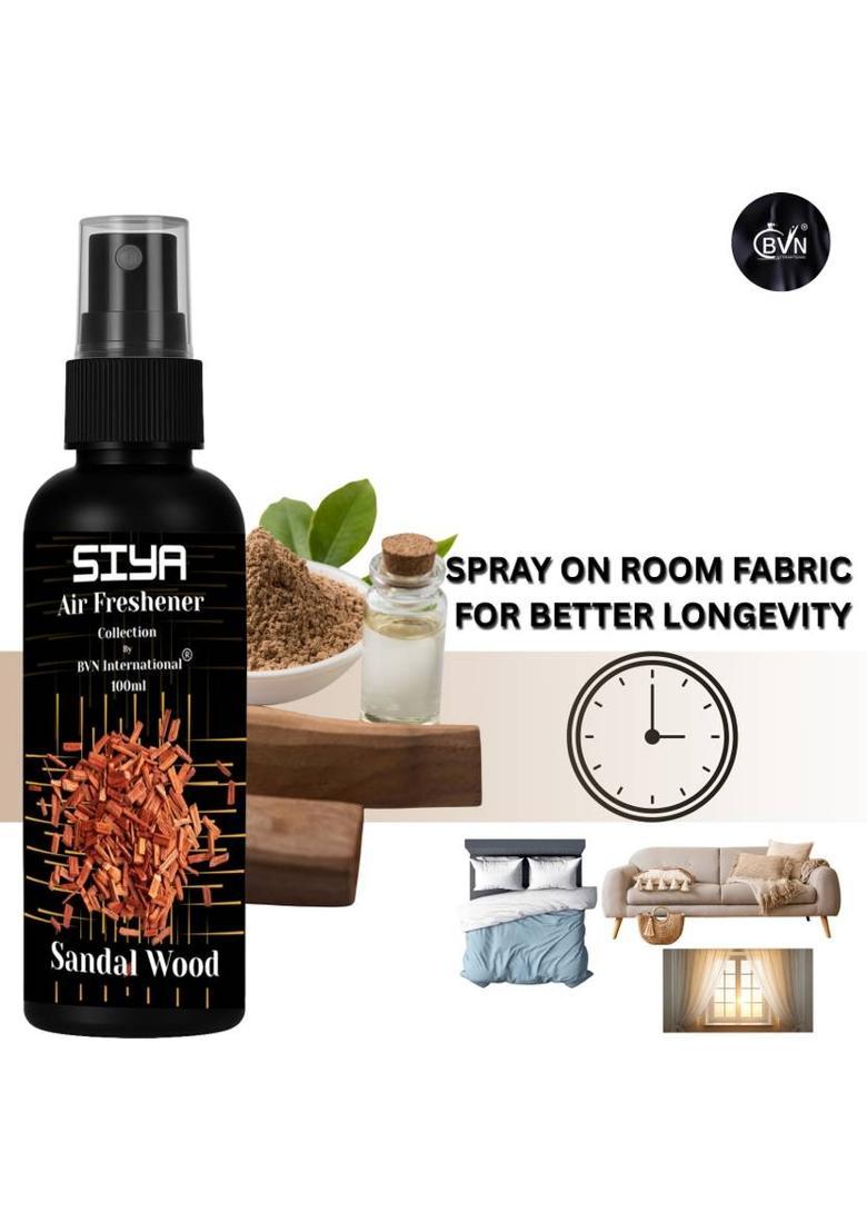 BVN International SandalWood air freshener, Chandan room freshener Spray Sandalwood Fragrance Spray 100ml – Natural Room Freshener | Floral Scent for Calm & Fresh Environment&nbsp;&nbsp;(100 ml) - Indya