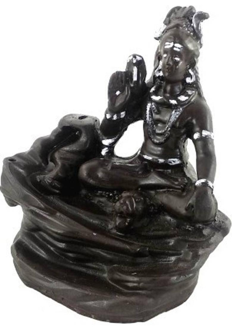 The Craft Store Polyresin Incense Holder&nbsp;&nbsp;(Black) - Indya