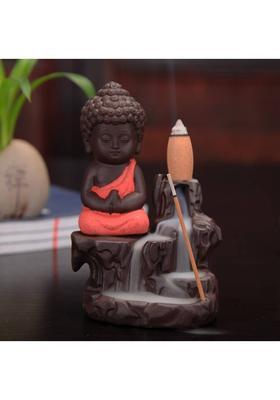 eCraftIndia Polyresin Incense Holder&nbsp;&nbsp;(Red)