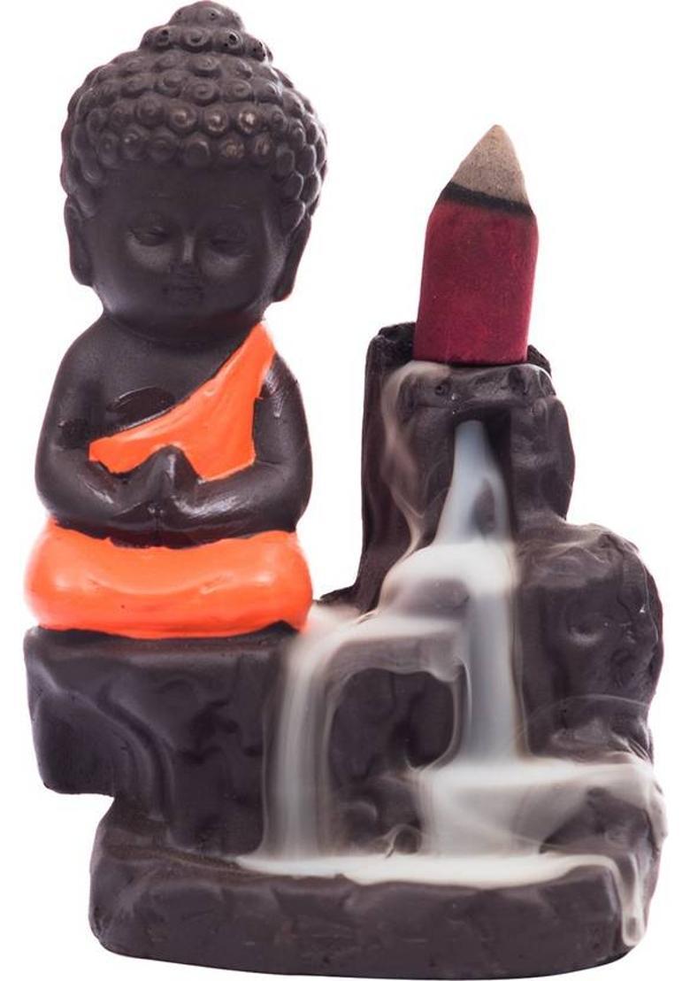 eCraftIndia Polyresin Incense Holder&nbsp;&nbsp;(Red) - Indya