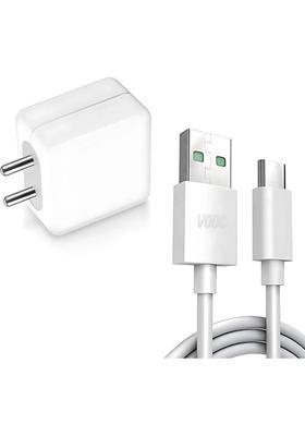 MAK 80 W SuperVOOC 6 A Wall Charger for Mobile with Detachable Cable&nbsp;&nbsp;(White, Cable Included)
