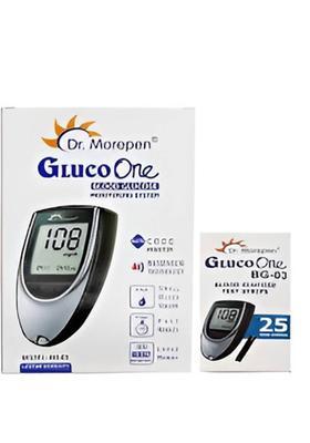 Dr. Morepen BG-03 GlucoOne Blood Glucose Monitor Glucometer with 25 Strips Glucometer&nbsp;&nbsp;(Multicolor)