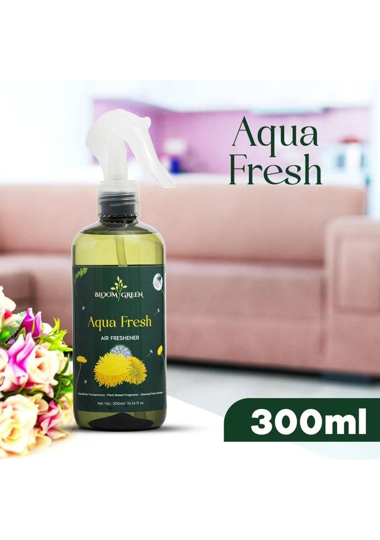 Bloom Green AQUA FRESH Spray Temple Room Air Freshener AQUA FRESH Your Room Office Bathroom PK 3&nbsp;&nbsp;(3 x 300 ml) - Indya