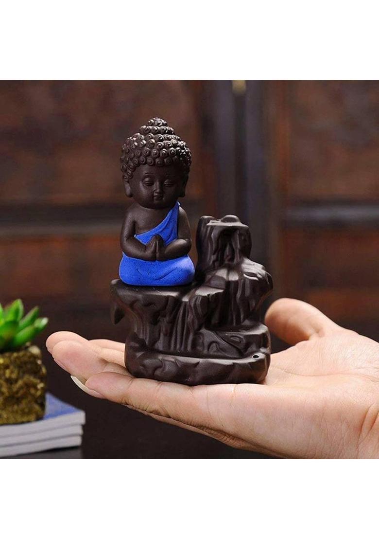 Anjora Polyresin Incense Holder&nbsp;&nbsp;(Blue) - Indya