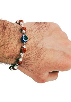 Rudraksha, Evil Eye Silver Charm Bracelet