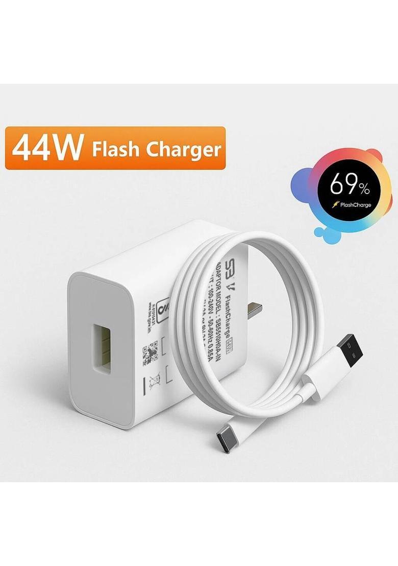SB 44 W 4 A Wall Charger for Mobile with Detachable Cable&nbsp;&nbsp;(support FLASH 2.0 only supported device, White, Cable Included) - Indya