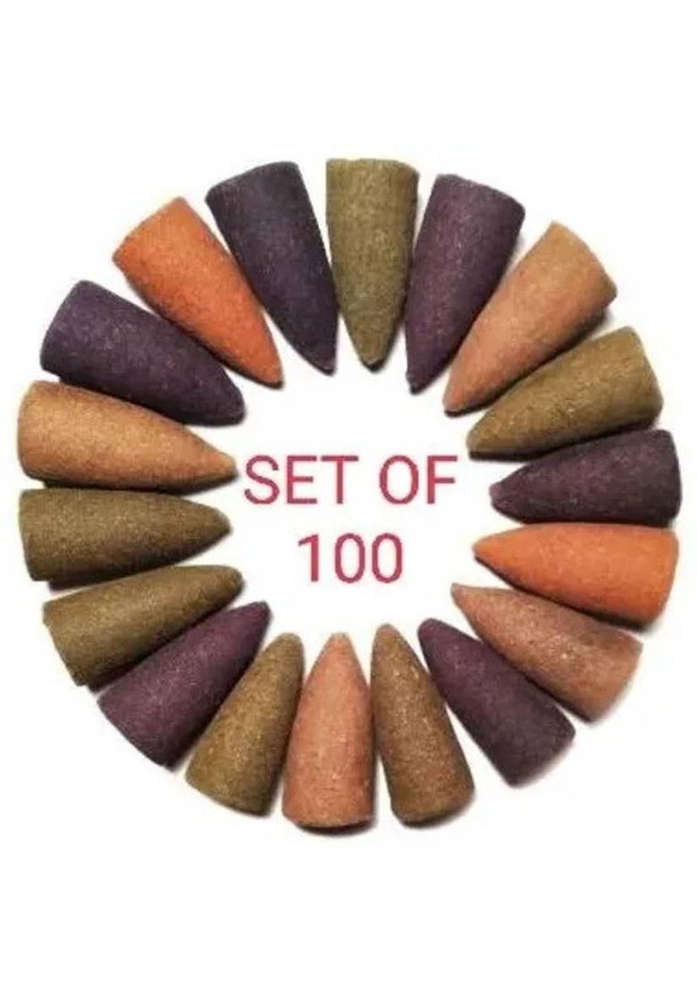 Somapa Lord Ganesha Backflow Incense Burner With 10 Incense Sticks Polyresin Incense Holder Set&nbsp;&nbsp;(Multicolor) - Indya