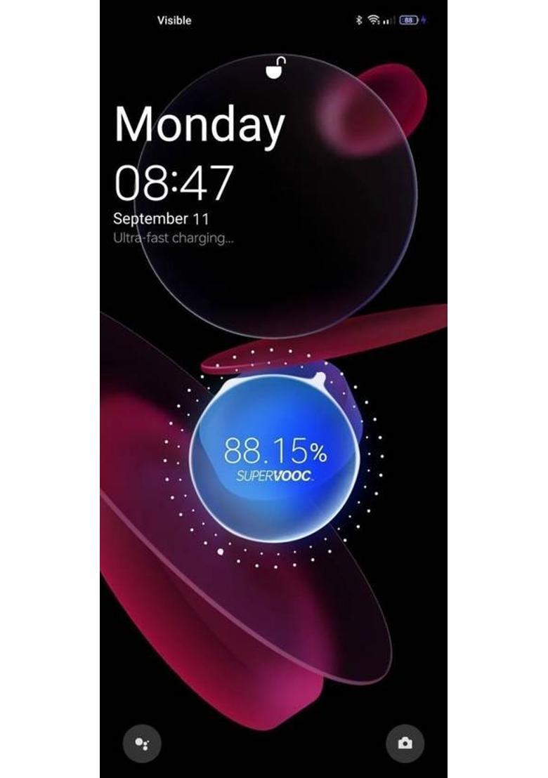 Mad Gorrillah 85 W SuperVOOC 6 A Wall Charger for Mobile with Detachable Cable&nbsp;&nbsp;(White, Red, Cable Included) - Indya