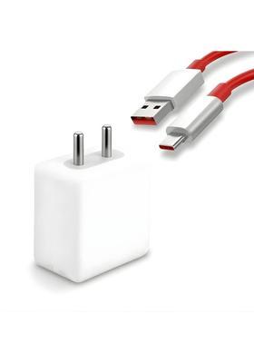 MAK 67 W SuperVOOC 6 A Wall Charger for Mobile with Detachable Cable&nbsp;&nbsp;(White, Cable Included)