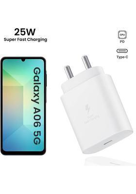 MAK 25 W Quick Charge 3 A Wall Charger for Mobile&nbsp;&nbsp;(White Superfast Charger for Samsung Galaxy A06 5g Charger Adapter)