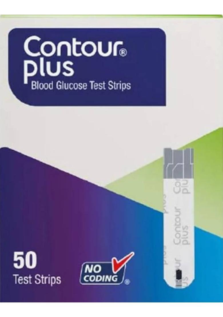 CONTOUR PLUS CP001 50 Glucometer Strips - Indya
