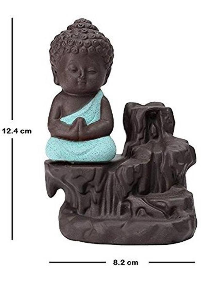 yogi Decorative Showpiece - 10 cm&nbsp;&nbsp;(Resin, Multicolor) - Indya