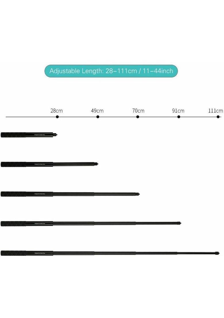 Adofys Universal Invisible Monopod Stick Compatible with Insta360 One X One R, Hero 9/8/7/6, SJCAM, YI and Other Action Cameras Monopod&nbsp;&nbsp;(Black, Supports Up to 400 g) - Indya