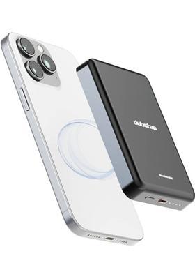 Dubstep 10000 mAh 20 W Wired & Wireless With MagSafe Compact Pocket Size Power Bank&nbsp;&nbsp;(Black, Lithium Polymer, Fast Charging for Mobile, Earbuds, Smartwatch, Speaker)