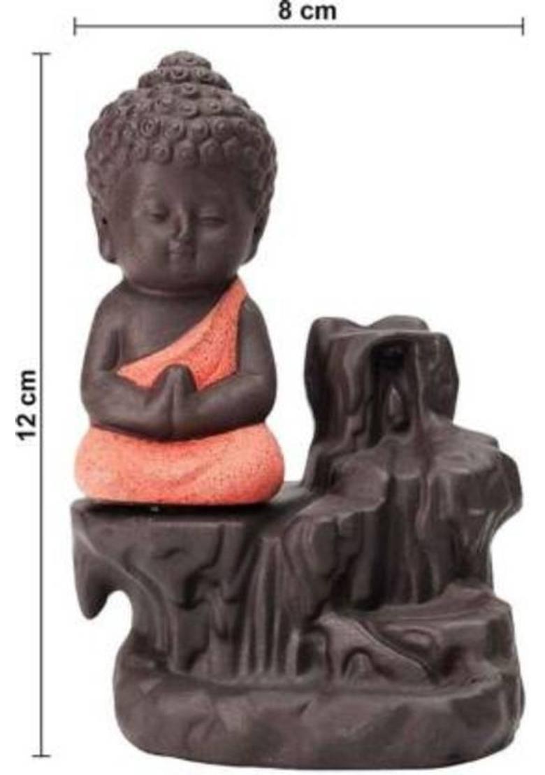 Newvent Polyresin Incense Holder&nbsp;&nbsp;(Red) - Indya
