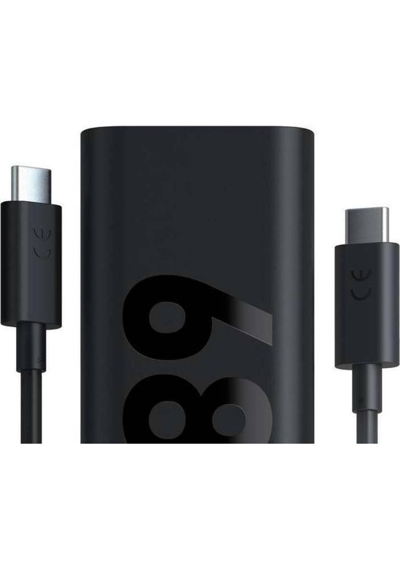 flycat 68 W TurboPower 3.0 5 A Wall Charger for Mobile with Detachable Cable&nbsp;&nbsp;(PD 68W FOR Motorla Edge+ (2022/2023)/ Edge 50 Pro / Edge 50 Fusion, Black, Cable Included) - Indya