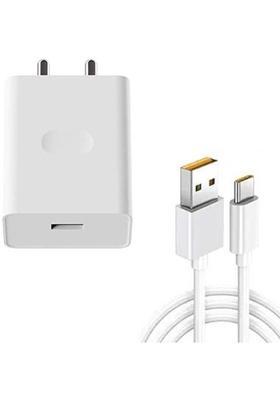 MAK 33 W SuperVOOC 6 A Wall Charger for Mobile with Detachable Cable&nbsp;&nbsp;(White, Cable Included)