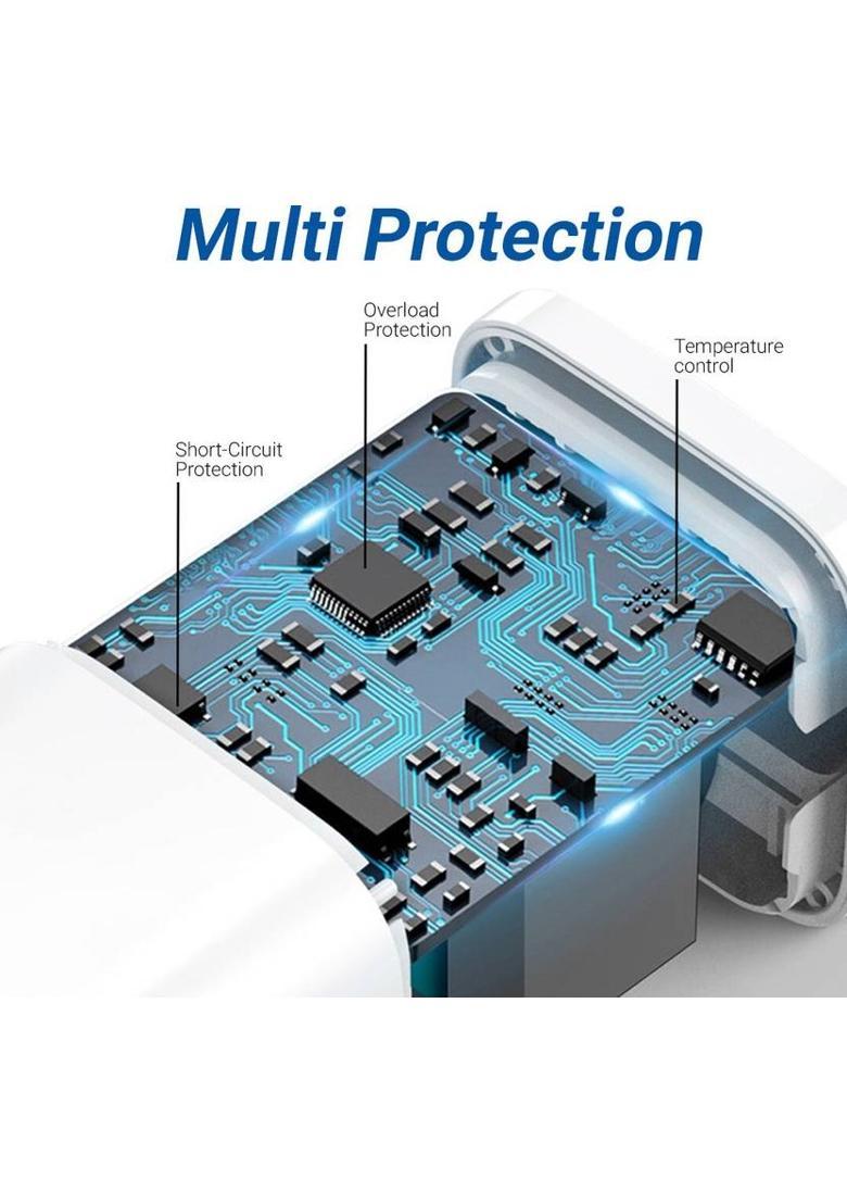 MAK 33 W SuperVOOC 6 A Wall Charger for Mobile with Detachable Cable&nbsp;&nbsp;(White, Cable Included) - Indya