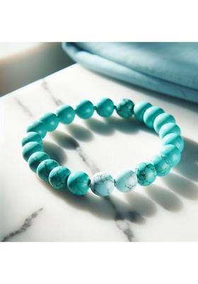 Stone, Crystal, Turquoise, Clear Quartz Beads, Agate, Crystal, Turquoise Bracelet