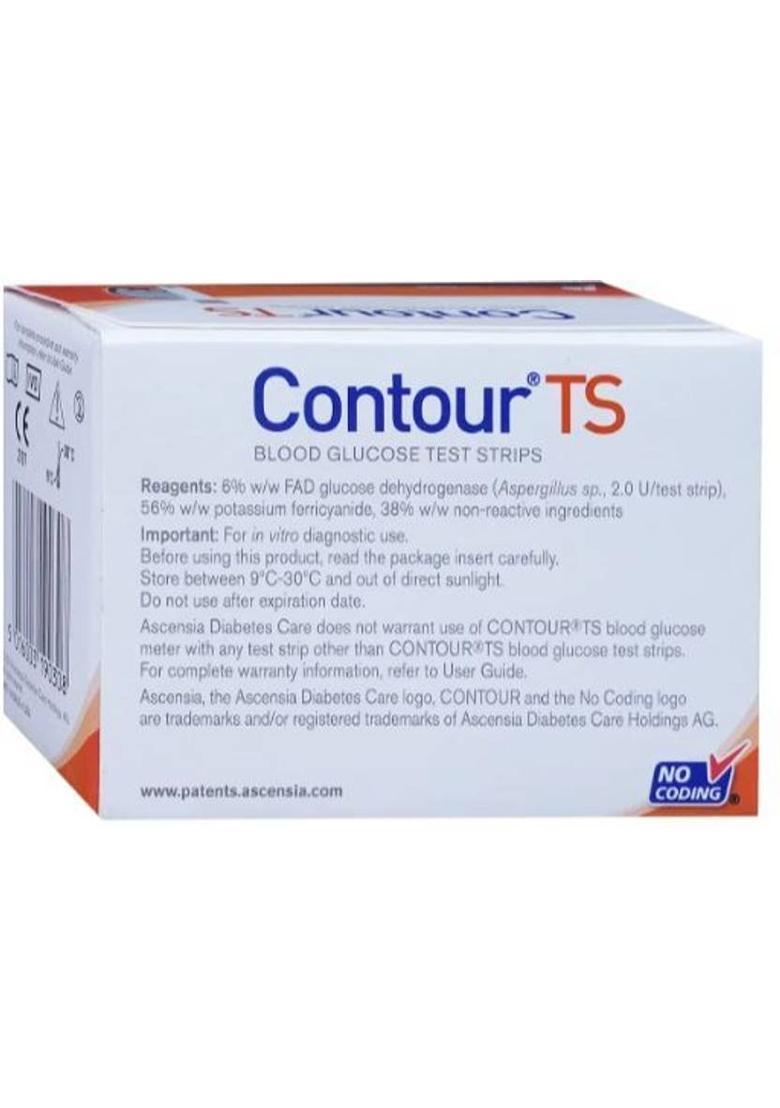 contour ts 90001867 25 Glucometer Strips - Indya