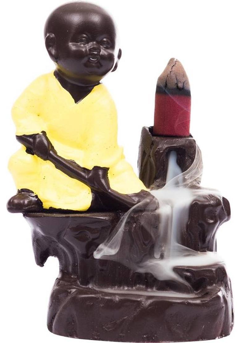eCraftIndia Polyresin Incense Holder&nbsp;&nbsp;(Yellow) - Indya