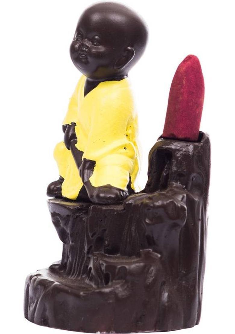 eCraftIndia Polyresin Incense Holder&nbsp;&nbsp;(Yellow) - Indya