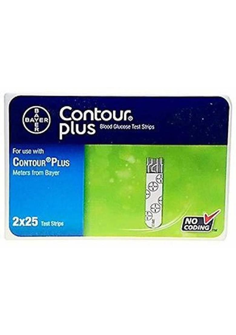 Contour PLUS STRIPS 50 Glucometer Strips - Indya