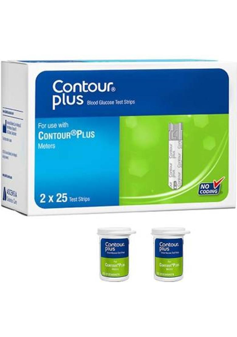Contour PLUS STRIPS 50 Glucometer Strips - Indya