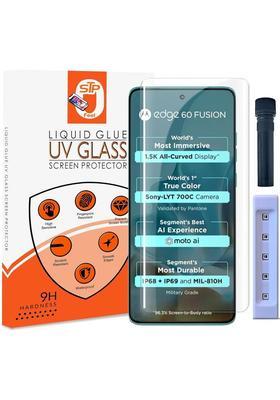 STP FEEL Tempered Glass Guard for Motorola Edge 60 Fusion 5G, Moto Edge 60 Pro, Moto Edge 60 5G UV Advanced Curved Screen Protector Guard with Easy Installation Kit&nbsp;&nbsp;(Pack of 1)