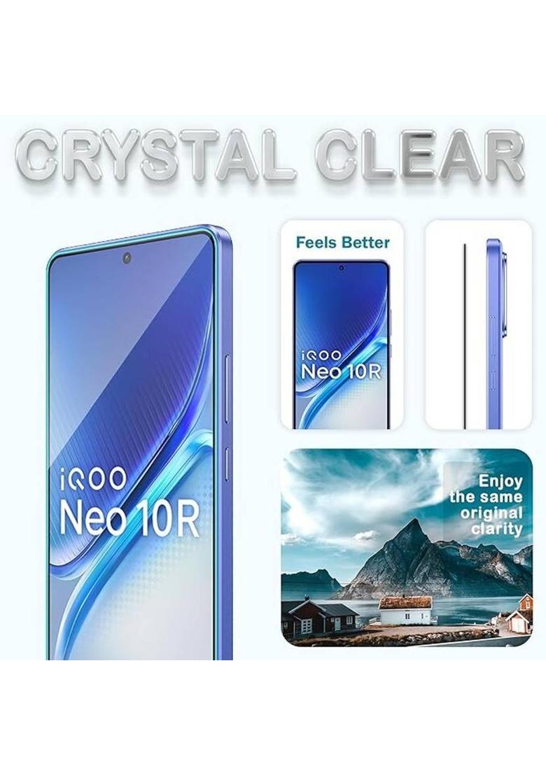 GORILLA PRO Tempered Glass Guard for IQOO Neo 10R 5G&nbsp;&nbsp;(Pack of 1) - Indya