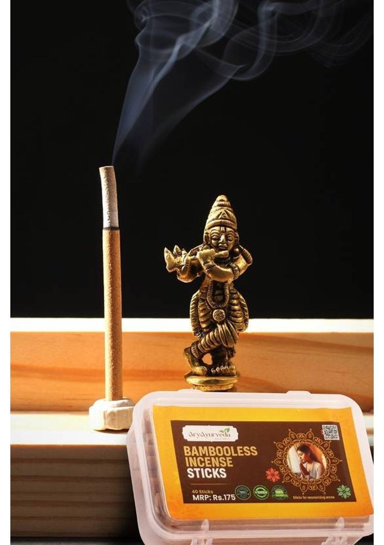Aryayurveda 15 Pcs Bambooless Incense Stick| Agarbatti| Dhoop| For Pooja, Meditation, Office Rose&nbsp;&nbsp;(15 Units, Set of 1) - Indya