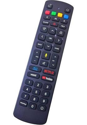 Hybite Bluetooth Remote Control Compatible for Settop Box with Voice Function (Please Match The Image with Your Old Remote) jio Remote Controller&nbsp;&nbsp;(Black)