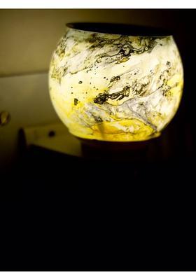 Mohit Enterprises Electric Kapoor Dani Camphor Diffuser Incense Burner with Night Lamp Ceramic, Plastic Incense Holder&nbsp;&nbsp;(Multicolor, Pack of 1)