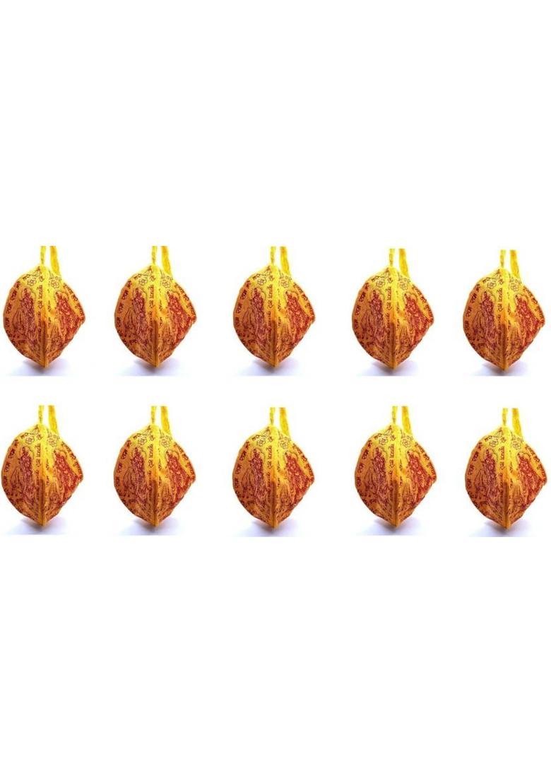 Women Yellow, Maroon Potli&nbsp;&nbsp;(Pack of 5) - Indya