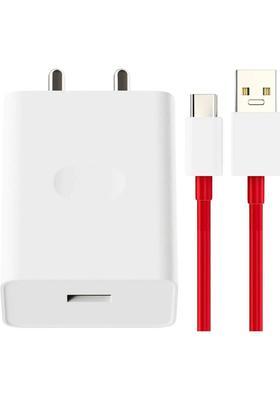 RoarX 33 W SuperVOOC 3 A Wall Charger for Mobile with Detachable Cable&nbsp;&nbsp;(White, Cable Included)