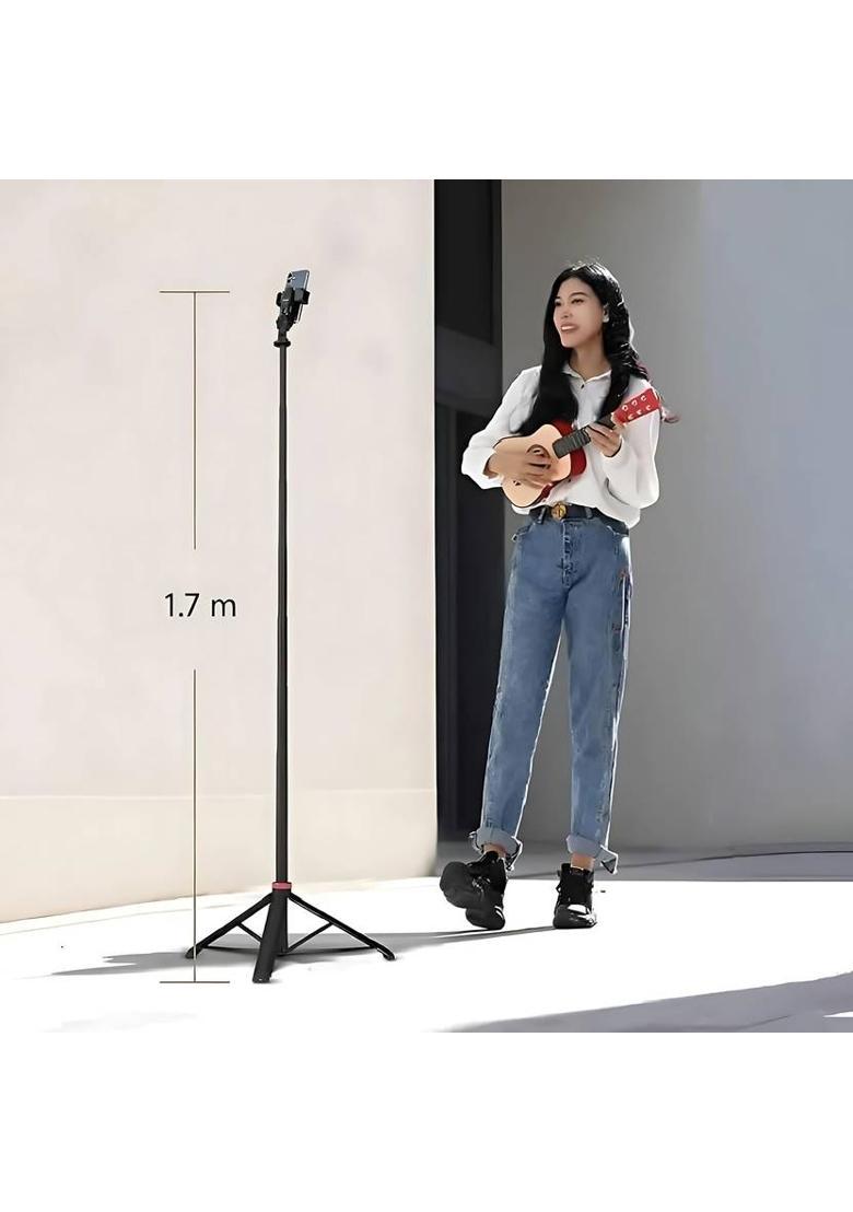 NAFA 66-Inch Tripod, Lightweight, Adjustable, Portable Stand for Camera & Smartphone Tripod&nbsp;&nbsp;(Black, Supports Up to 1000 g) - Indya