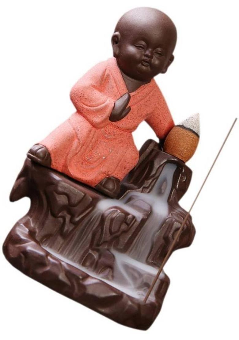 eCraftIndia Decorative Showpiece - 12 cm&nbsp;&nbsp;(Polyresin, Orange) - Indya